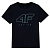 4F  футболка детская Boy Training (134-140, deep black)