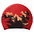 Speedo  шапочка для плавания женская Prt long hair Speedo (one size, black-red)