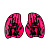 Arena  лопатки для рук Vortex (M, pink)