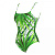 Arena  купальник женский спортивный Women's swimsuit (36, leaf multi)