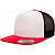 Flexfit  кепка Foam Trucker with White Front - роспись (one size, red white black ghost rider)