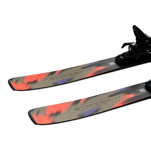 Salomon  лыжи горные E Stance 80 + E M10 Gw black L80 фото 5