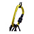 Naturehike  декоравтивный карабин 8cm d-type multifunctional hang buckle with lock (one size, yellow)