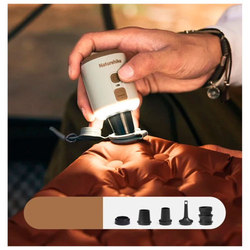 Naturehike  насос-фонарь походный Wind Mini Outdoor Multifunctional Inflatable Pump фото 4