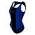 Arena  купальник женский Just O Back One Piece (40, black galapagos neon blue)