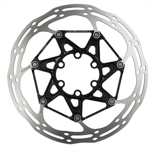 Sram  ротор Centerline 2 Piece 160mm Black (includes Steel rotor bolts) Rounded