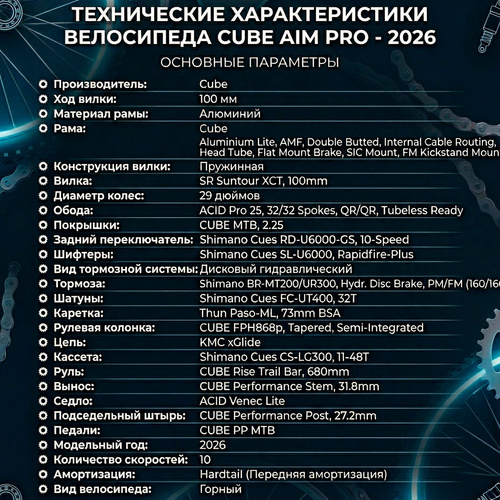 Cube  велосипед Aim Pro - 2026 фото 6