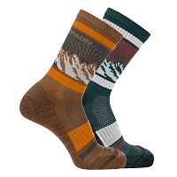 Salomon  носки Out Alps Crew 2-Pack Dx+Sx