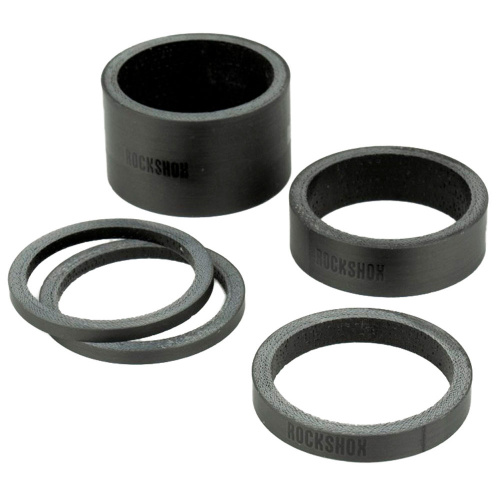 RockShox  кольца проставочные - UD Carbon - (2.5mm x2, 5mm x1, 10mm x1, 20mm x1)