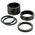 RockShox  кольца проставочные - UD Carbon - (2.5mm x2, 5mm x1, 10mm x1, 20mm x1) (one size, no color)