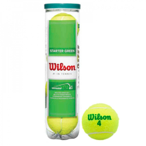 Wilson  мячи теннисные Started Play Green x4 (18)