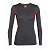 Icebreaker  майка женская с дл. рук. Oasis Deluxe 200 (XS, jet hthr-black-prism)