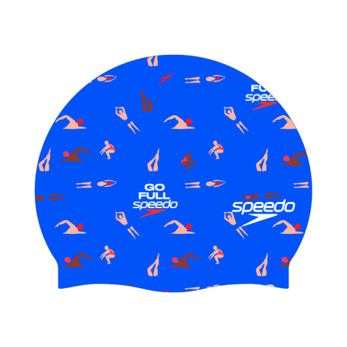 Speedo  шапочка для плавания Slogan prt