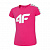 4F  футболка детская (158, hot pink)