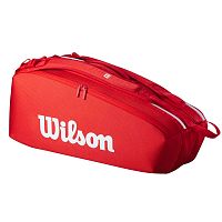 Wilson  сумка для ракеток Super Tour Wilson Red 2025 (6 pack)