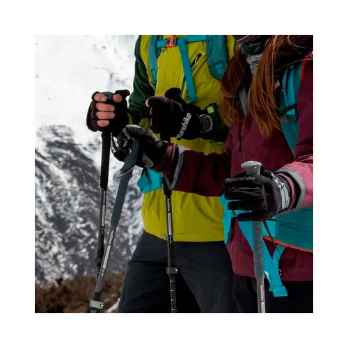 Naturehike  палка треккинговая Qing xue Pro three section 7075 aluminum alloy trekking pole - шт. фото 4
