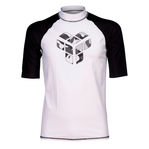 Arena  футболка мужская для плавания Rash vest s/s graphic