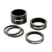 Sram   кольца проставочные - UD Carbon Whitek Logo - (2.5mm x2, 5mm x1, 10mm x1, 20mm x1)