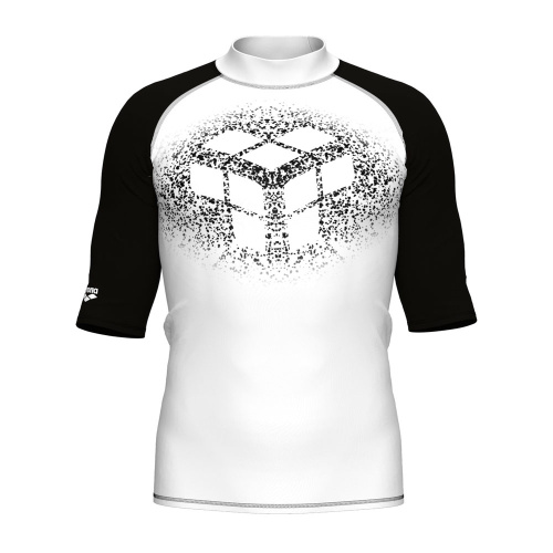Arena  футболка мужская для плавания Rash vest s/s graphic