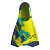 Speedo  ласты Short blade fin 401 (M, blue)