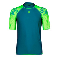Arena  футболка мужская для плавания Rash vest s/s graphic