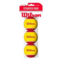 Wilson  мячи теннисные Started Red x3 (24)