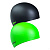 Madwave  шапочка для плавания Reverse - 1шт (упак. 24шт.) (one size, green)