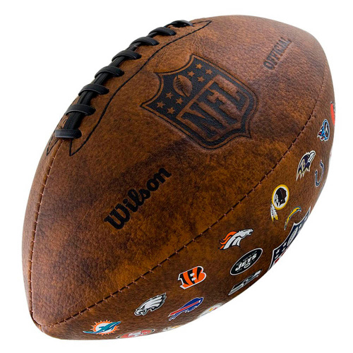Wilson  мяч для американского футбола NFL Off Throwback 32 Team Logo фото 2