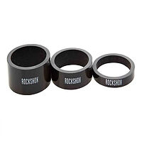 RockShox  кольца проставочные - UD Carbon,RockShox - (5mm x2,10mm x1,15mm x1)