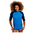 Arena  футболка для плавания женская Rash vest s/s graphic (M, turquoise navy)