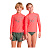Arena  футболка для плавания детская Rash L (14-15, fluo red jade)