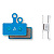 Acid  тормозные колодки Shimano XTR BR-M9000/9020/M985,XT BR-M8000/M785, SLX BR-M666, Alfine BR-S700 (one size, blue)