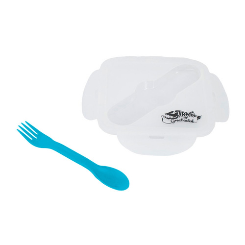 Tramp  контейнер силиконовый с ловилкой фото 3