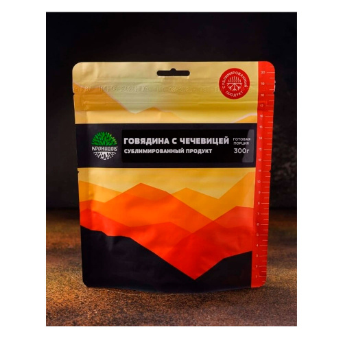 Кронидов  туристическая еда сублимированный продукт мясорастительный, Говядина с чечевицей