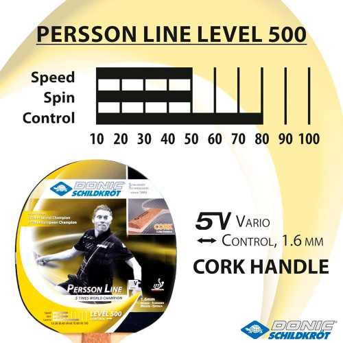 Donic Schildkrot  ракетка для настольного тенниса Persson 500 фото 2