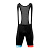 Cube  шорты мужские Teamline Bib Shorts (XXL, black-blue-red)