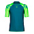 Arena  футболка для плавания мужская Rash vest s/s graphic (XL, deep teal soft green)