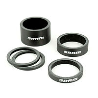 Sram   кольца проставочные - UD Carbon Whitek Logo - (2.5mm x2, 5mm x1, 10mm x1, 20mm x1)
