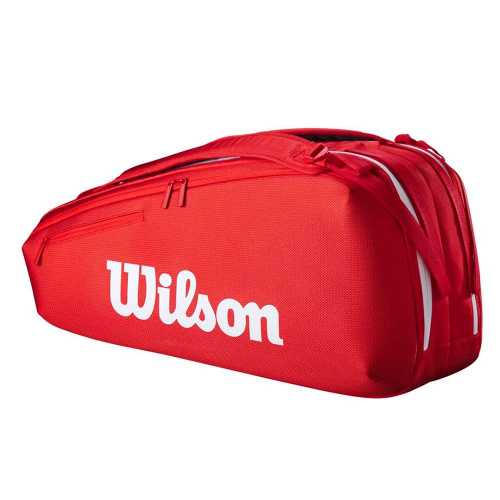 Wilson  сумка для ракеток Super Tour Wilson Red 2025 (6 pack) фото 2