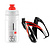 Elite  набор держатель + бутылка (350 ml, black-white-orange)