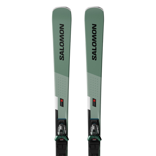 Salomon  лыжи горные E S/Max 8  + E M11 Gw Oi G black black L80 фото 2