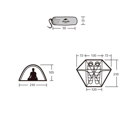 Naturehike  палатка Cloud Peak 2 Man Tent Pro фото 3
