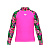 Arena  футболка для плавания детская Rash vest (6-7, shocking pink flower)