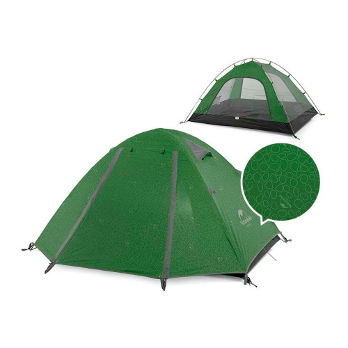 Naturehike  палатка P-Series aluminum pole tent with new material 210T55D embossed design (V4)