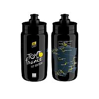 Elite  бутылка для воды Fly Tour de France Black Map