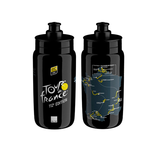 Elite  бутылка для воды Fly Tour de France Black Map