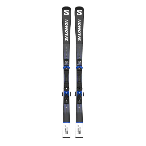 Salomon  лыжи горные E S/Max 10 + M12 GW F80  blue-white