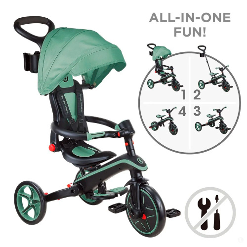 Globber  коляска трансформер Trike Explorer 4 in 1 фото 3
