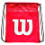 Wilson  рюкзак Cinch Bag (one size, red)