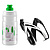 Elite  набор держатель + бутылка (350 ml, black-white-green)